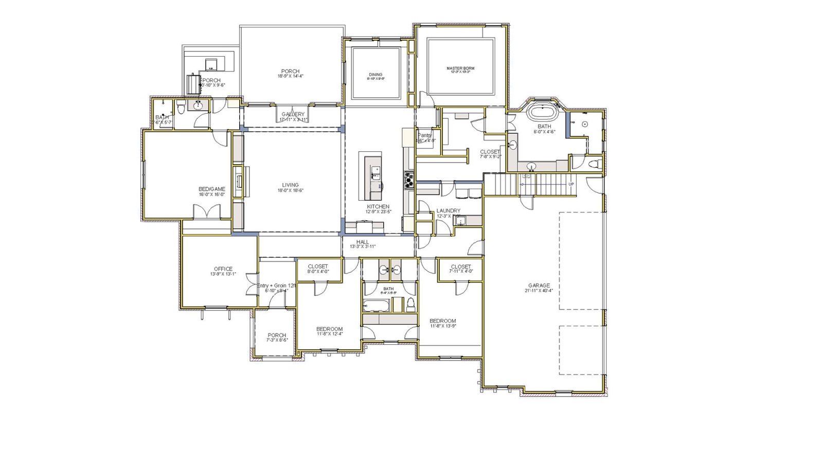 4 Bedrooms Bedrooms, ,3 BathroomsBathrooms,Custom Home,Home Plans,1036