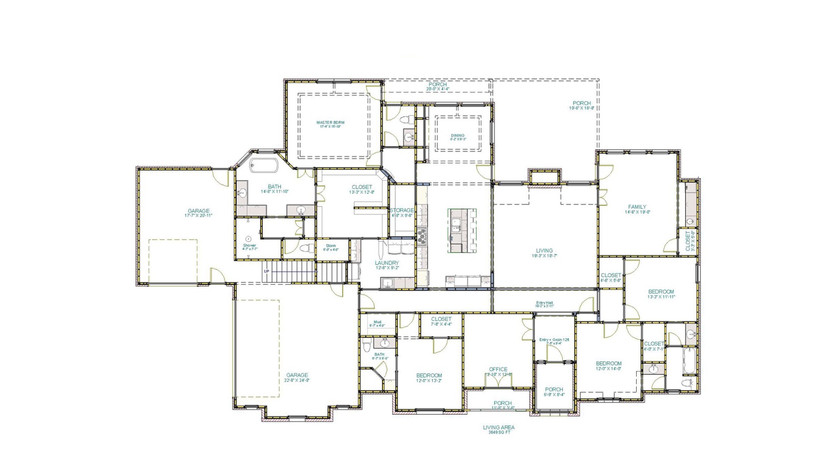 4 Bedrooms Bedrooms, ,4 BathroomsBathrooms,Custom Home,Home Plans,1038