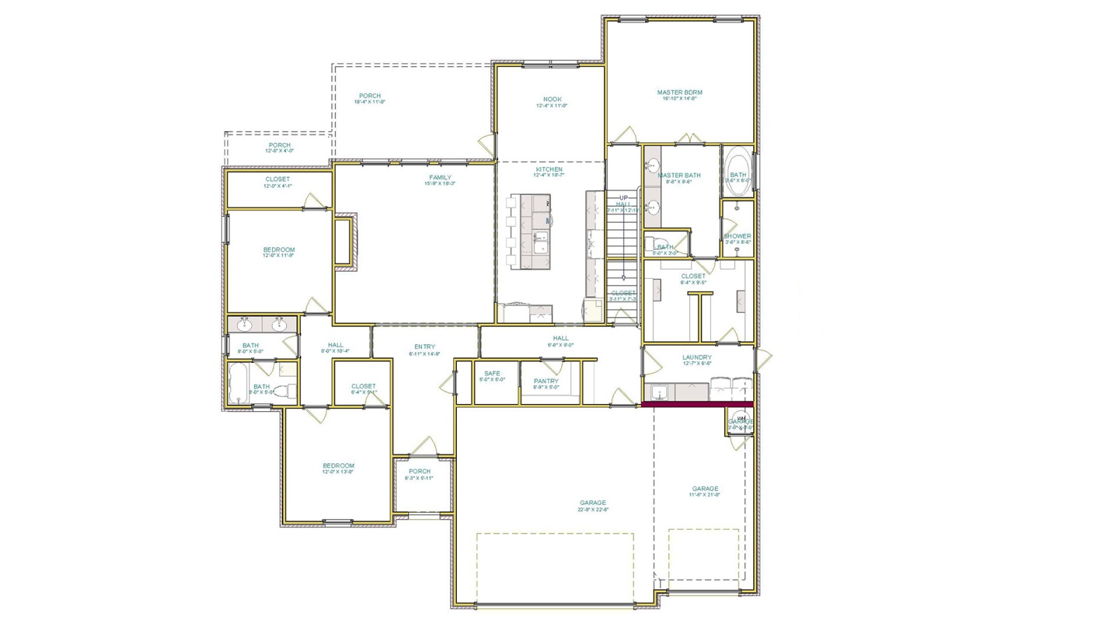 4 Bedrooms Bedrooms, ,3 BathroomsBathrooms,Custom Home,Home Plans,1052