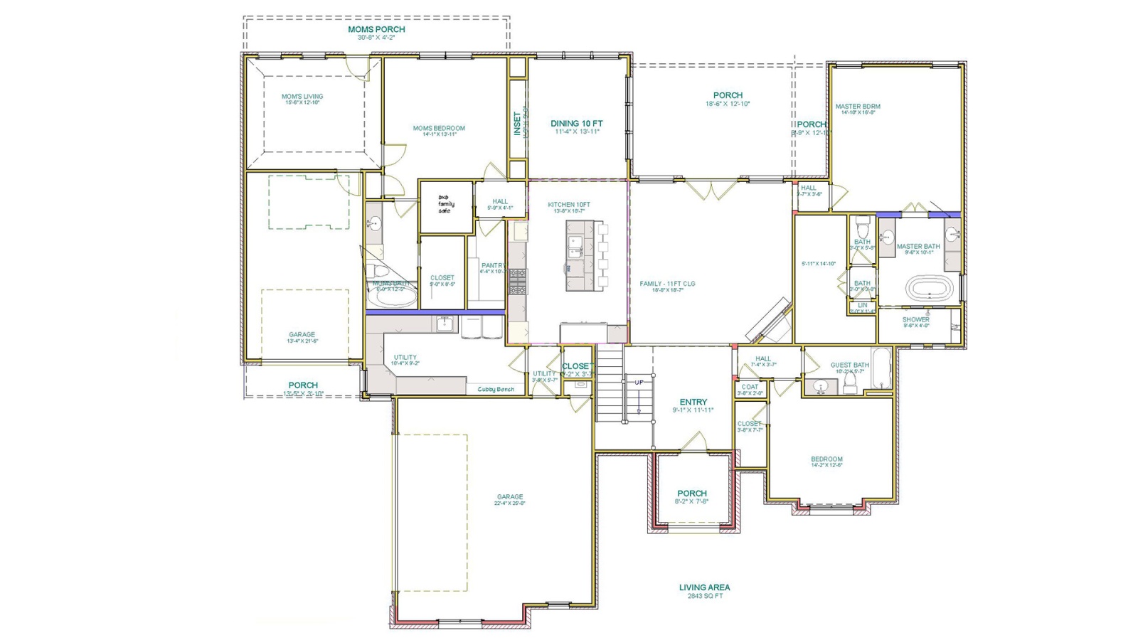 5 Bedrooms Bedrooms, ,4 BathroomsBathrooms,Custom Home,Home Plans,1057