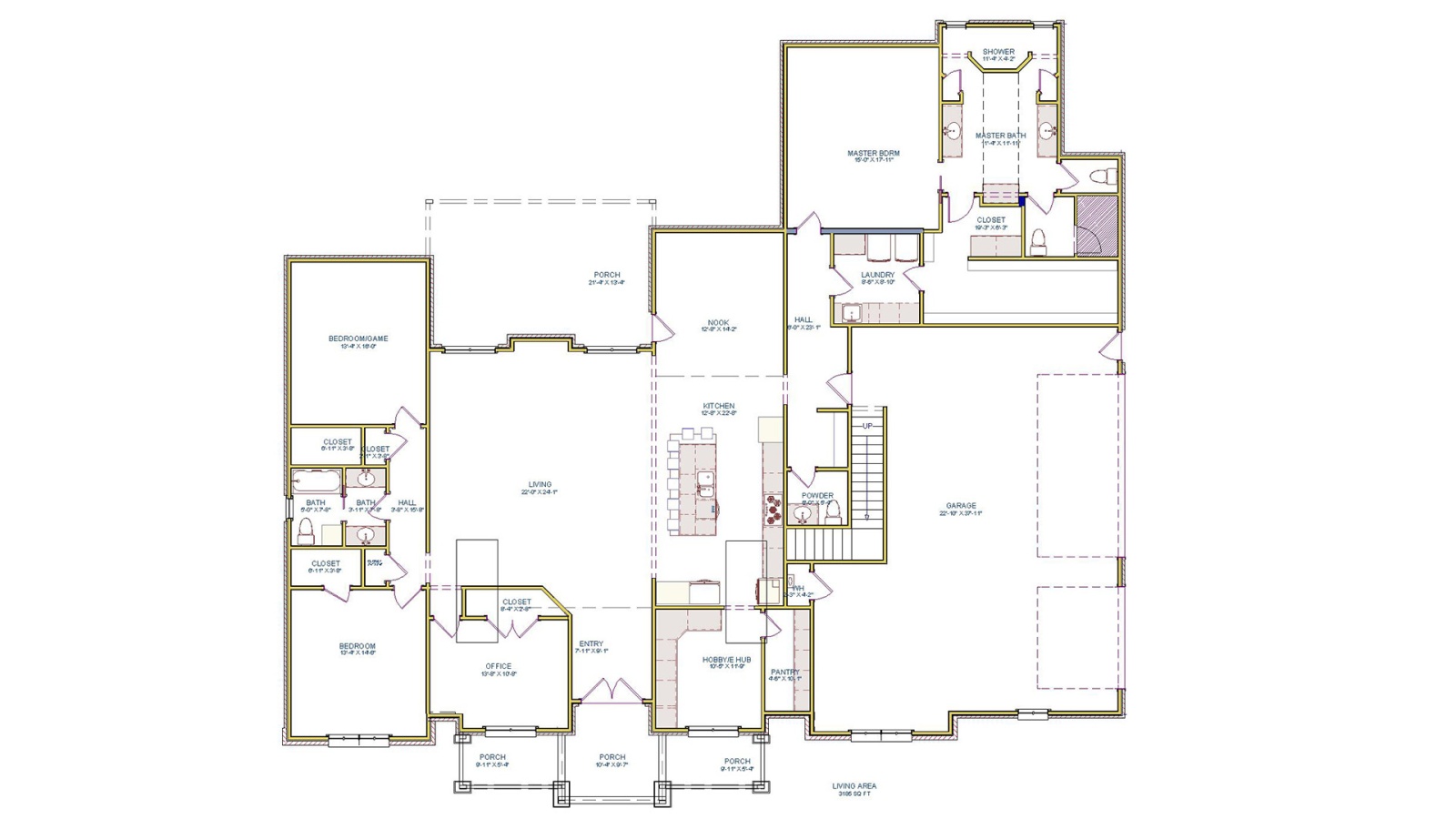 3 Bedrooms Bedrooms, ,3 BathroomsBathrooms,Custom Home,Home Plans,1058